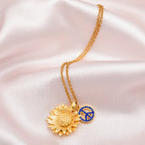 Peace For Ukraine Gold Plated Necklace - Aaria Tees Aaria Tees