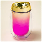 Metallic Ombre Stemless Wine Tumbler - Aaria Tees Aaria Tees