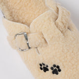 Paw Print Plush Sherpa Fleece Clog Slippers - Aaria Tees Aaria Tees