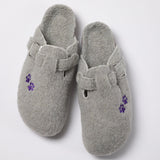 Paw Print Plush Sherpa Fleece Clog Slippers - Aaria Tees Aaria Tees