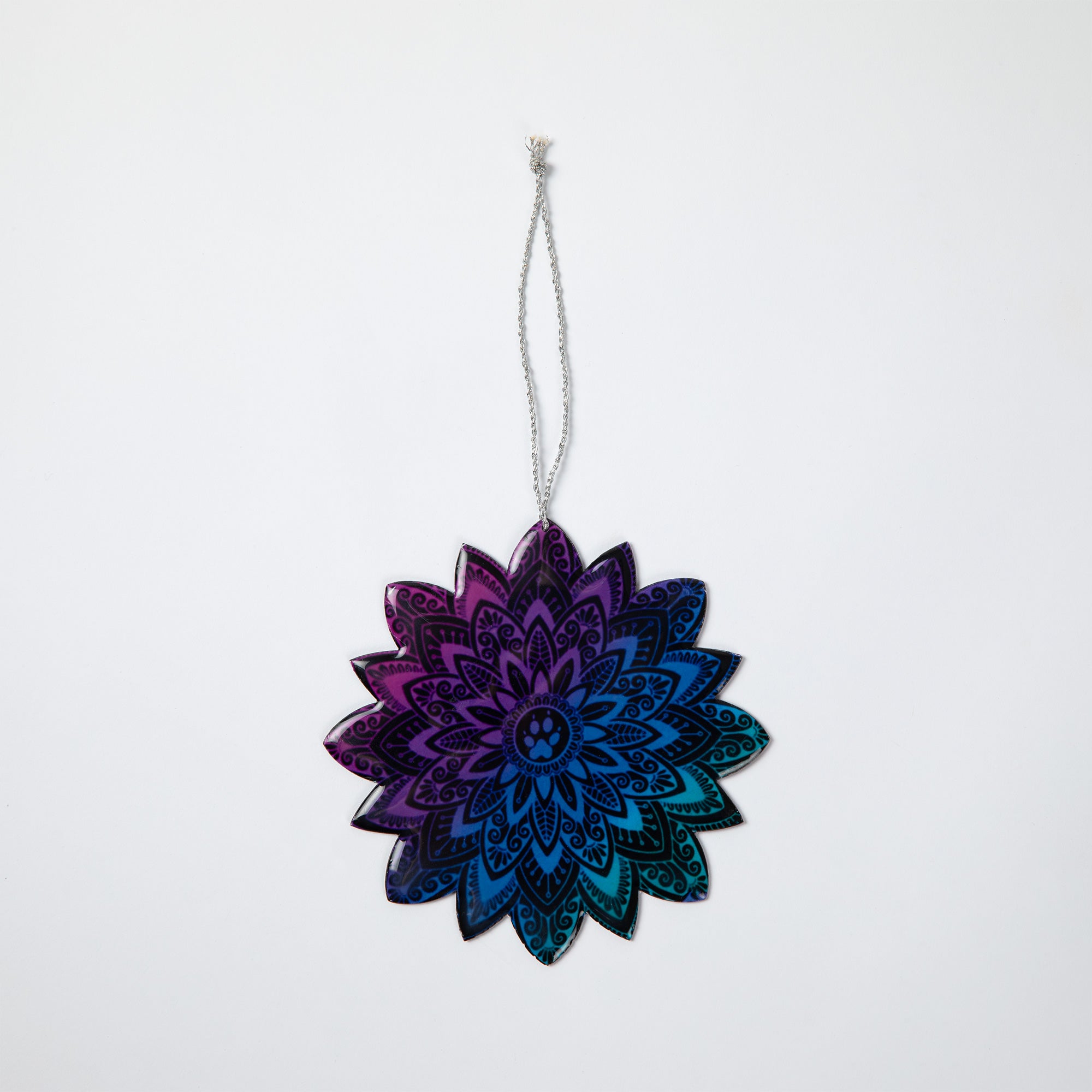 Sunburst Paw Mandala Ornament - Aaria Tees Aaria Tees