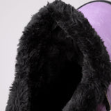 Paw Print Faux Suede Boots With Tassels - Aaria Tees Aaria Tees