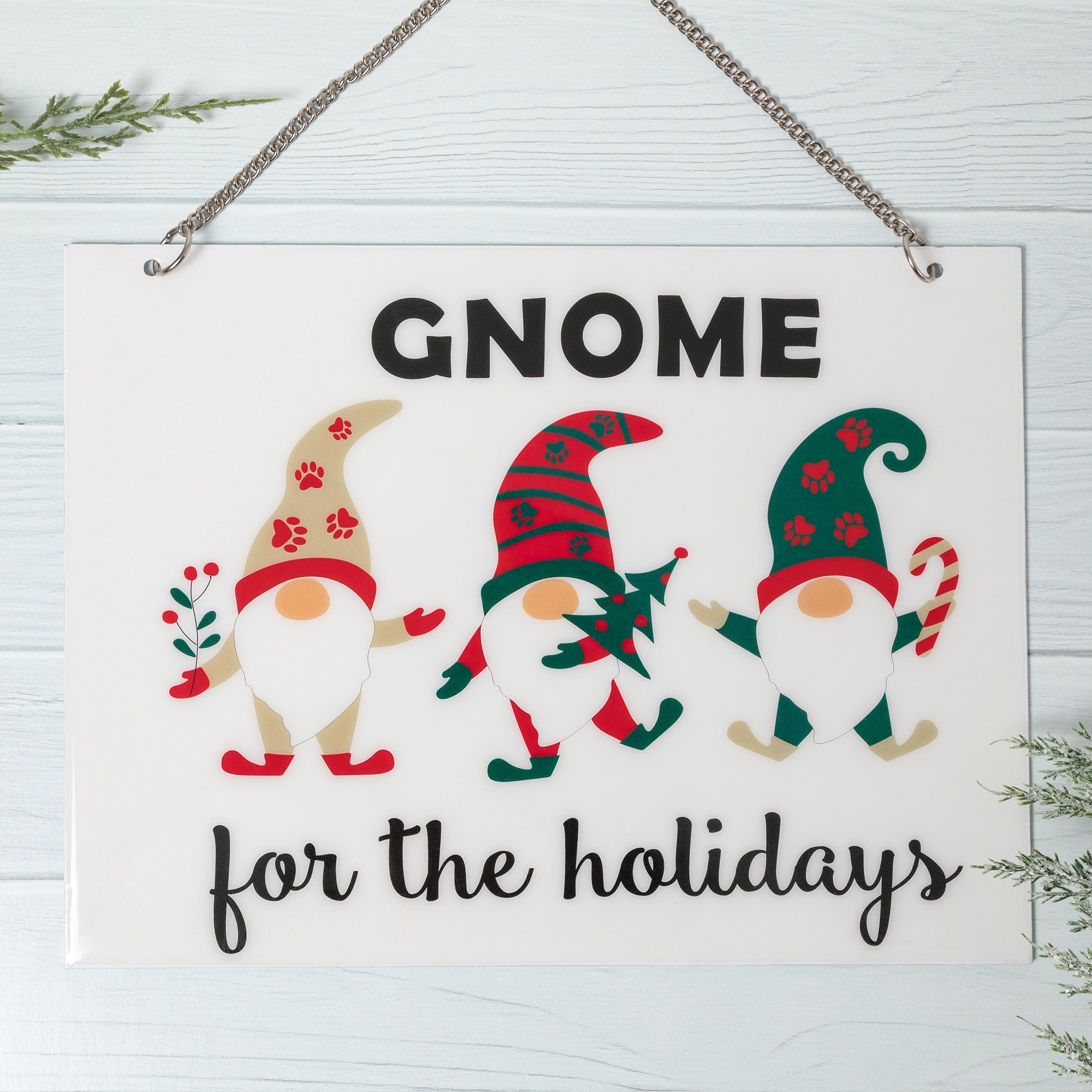 Gnome For The Holiday Outdoor Sign - Aaria Tees Aaria Tees
