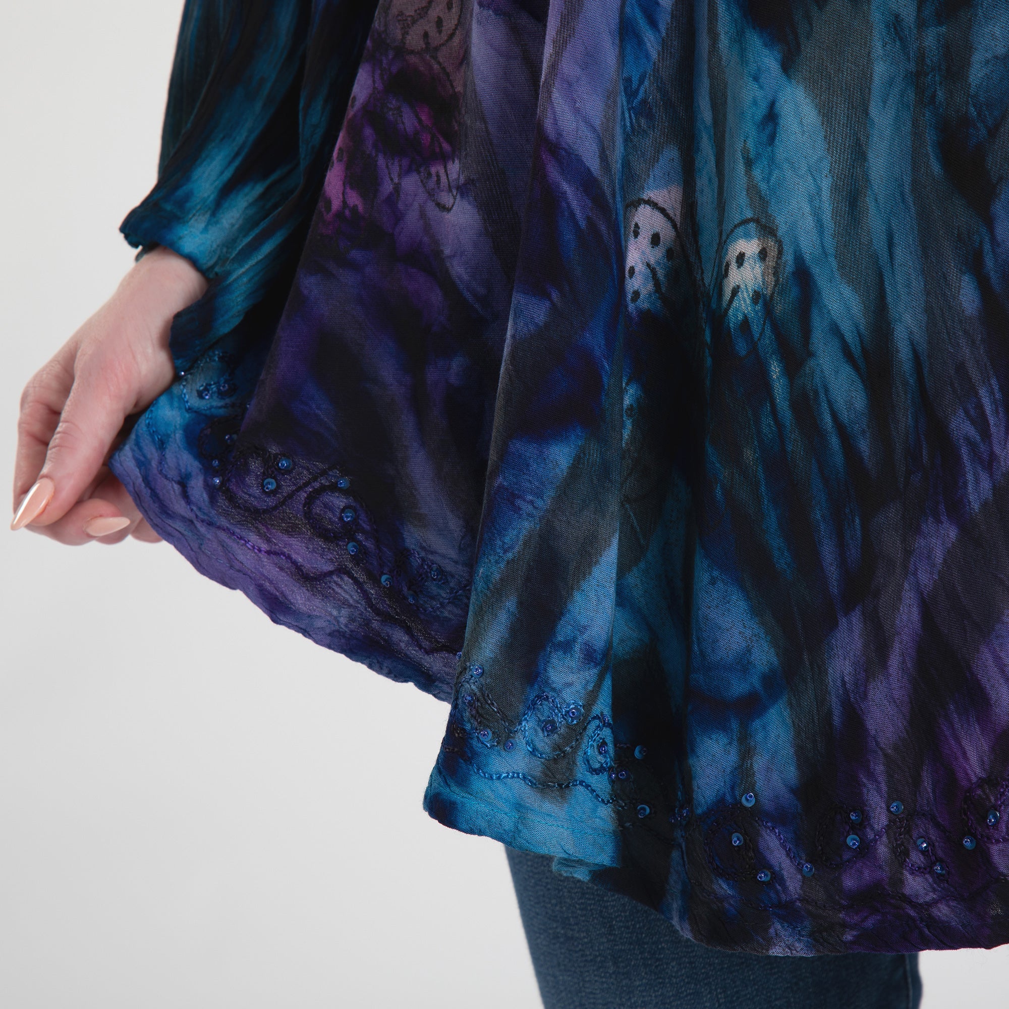 Peruvian Wings Long Sleeve Tunic - Aaria Tees Aaria Tees