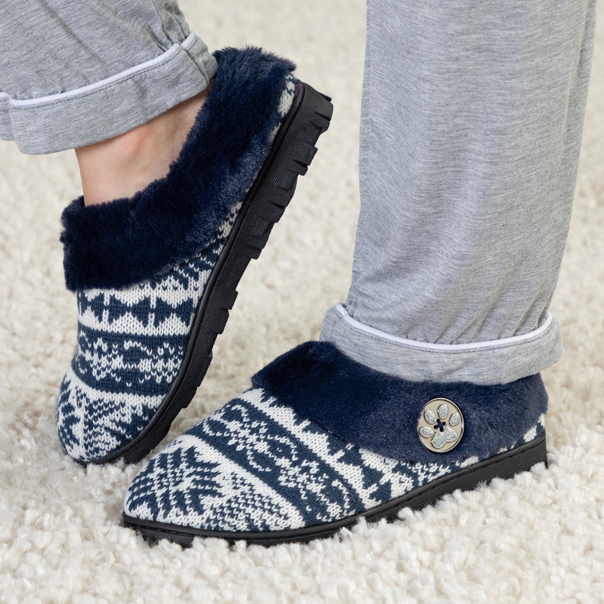 Paw Knit Clog Slippers - Aaria Tees Aaria Tees