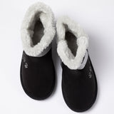 Paw Print Faux Suede Ankle Boots - Aaria Tees Aaria Tees