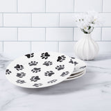 Paw Print Salad Plates - Set of 4 - Aaria Tees Aaria Tees