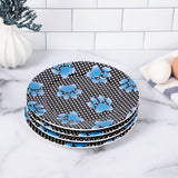 Paw Print Salad Plates - Set of 4 - Aaria Tees Aaria Tees