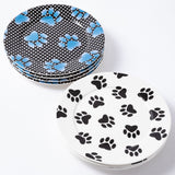 Paw Print Salad Plates - Set of 4 - Aaria Tees Aaria Tees