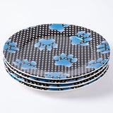 Paw Print Salad Plates - Set of 4 - Aaria Tees Aaria Tees