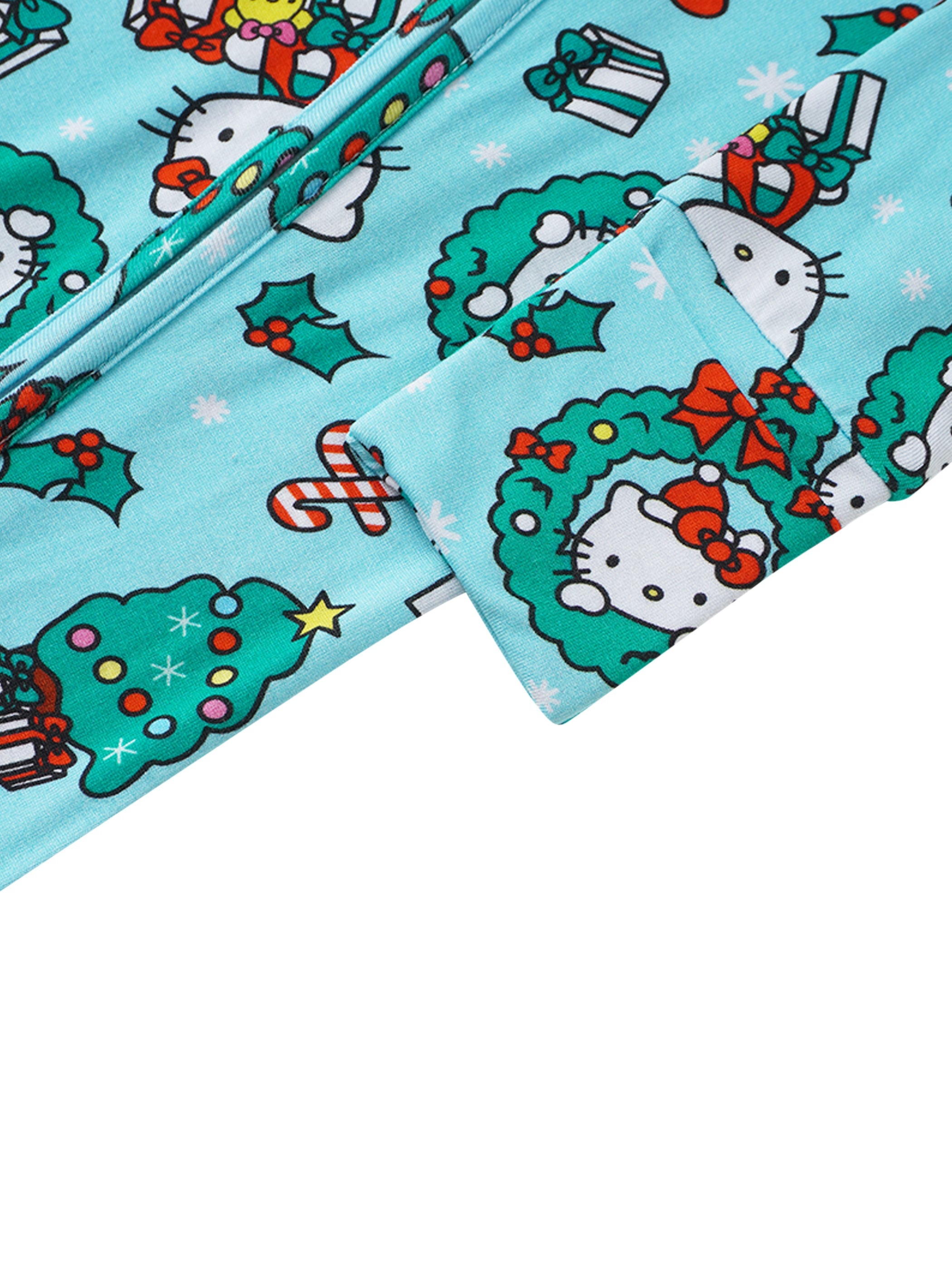 PoshTOT Sanrio Hello Kitty Wreath Bamboo Baby Convertible Zippy Romper - Aaria Tees Aaria Tees