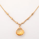 Gold Filled Necklace with Gemstone - Aaria Tees Aaria Tees