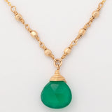 Gold Filled Necklace with Gemstone - Aaria Tees Aaria Tees