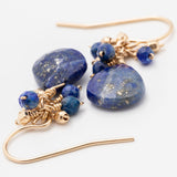 Faceted Gemstone Gold Filled Earrings - Aaria Tees Aaria Tees