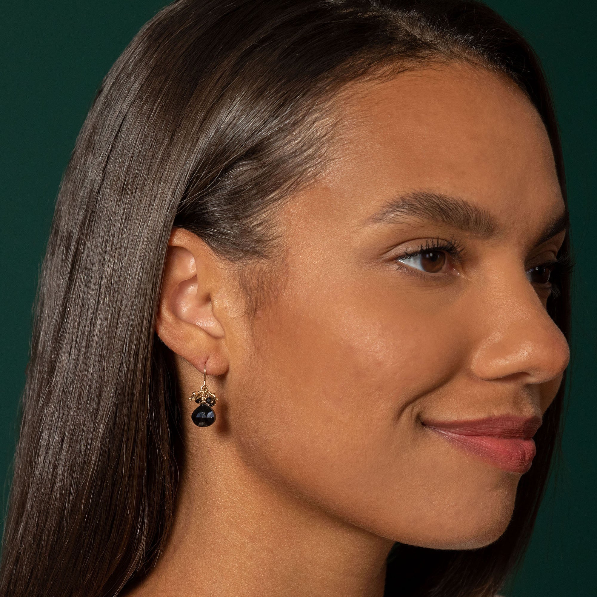 Faceted Gemstone Gold Filled Earrings - Aaria Tees Aaria Tees