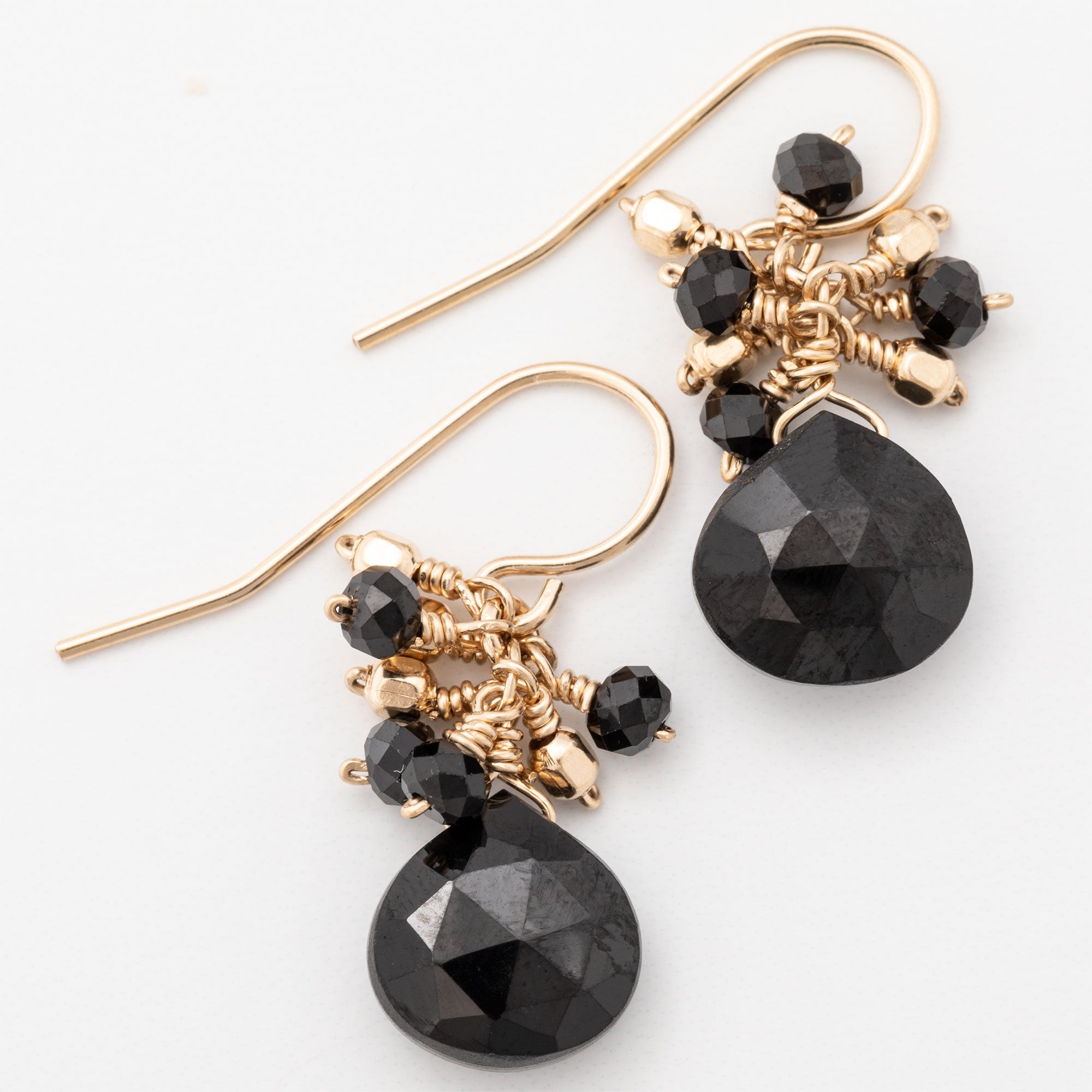 Faceted Gemstone Gold Filled Earrings - Aaria Tees Aaria Tees