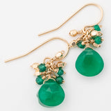 Faceted Gemstone Gold Filled Earrings - Aaria Tees Aaria Tees