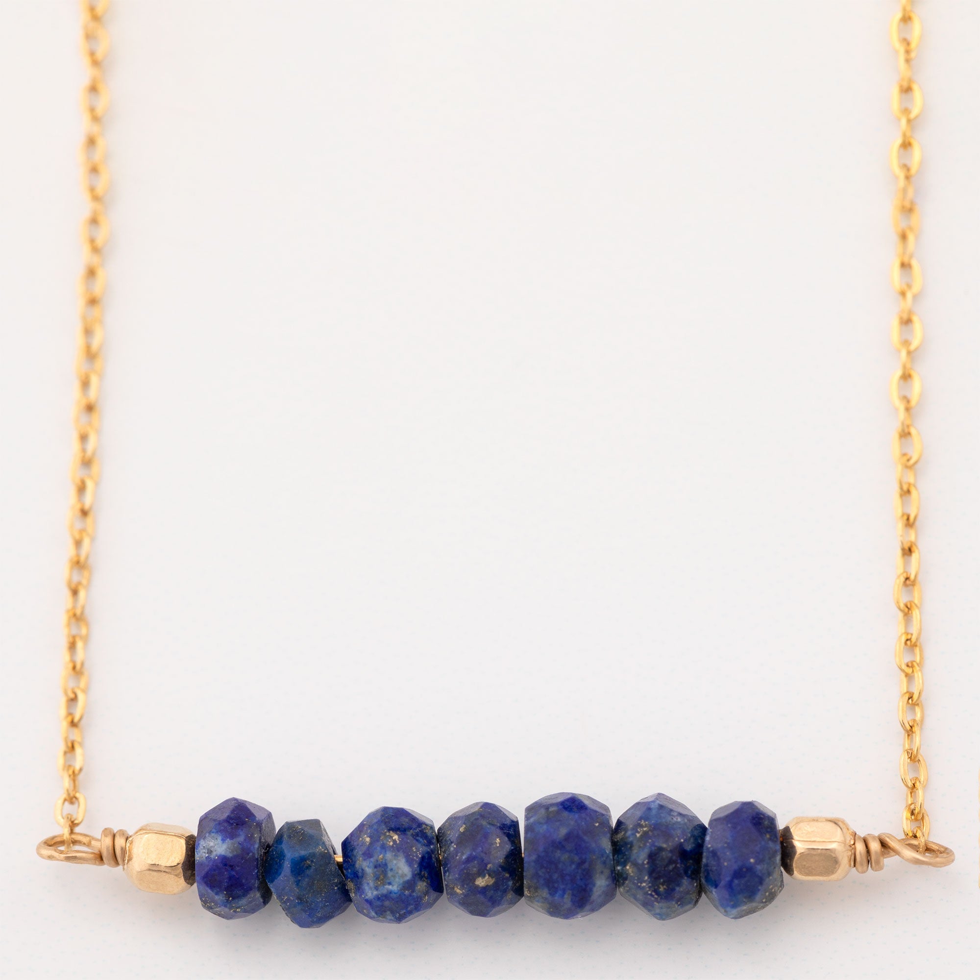 Gemstone Bar Gold Filled Necklace - Aaria Tees Aaria Tees
