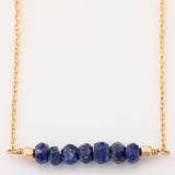 Gemstone Bar Gold Filled Necklace - Aaria Tees Aaria Tees
