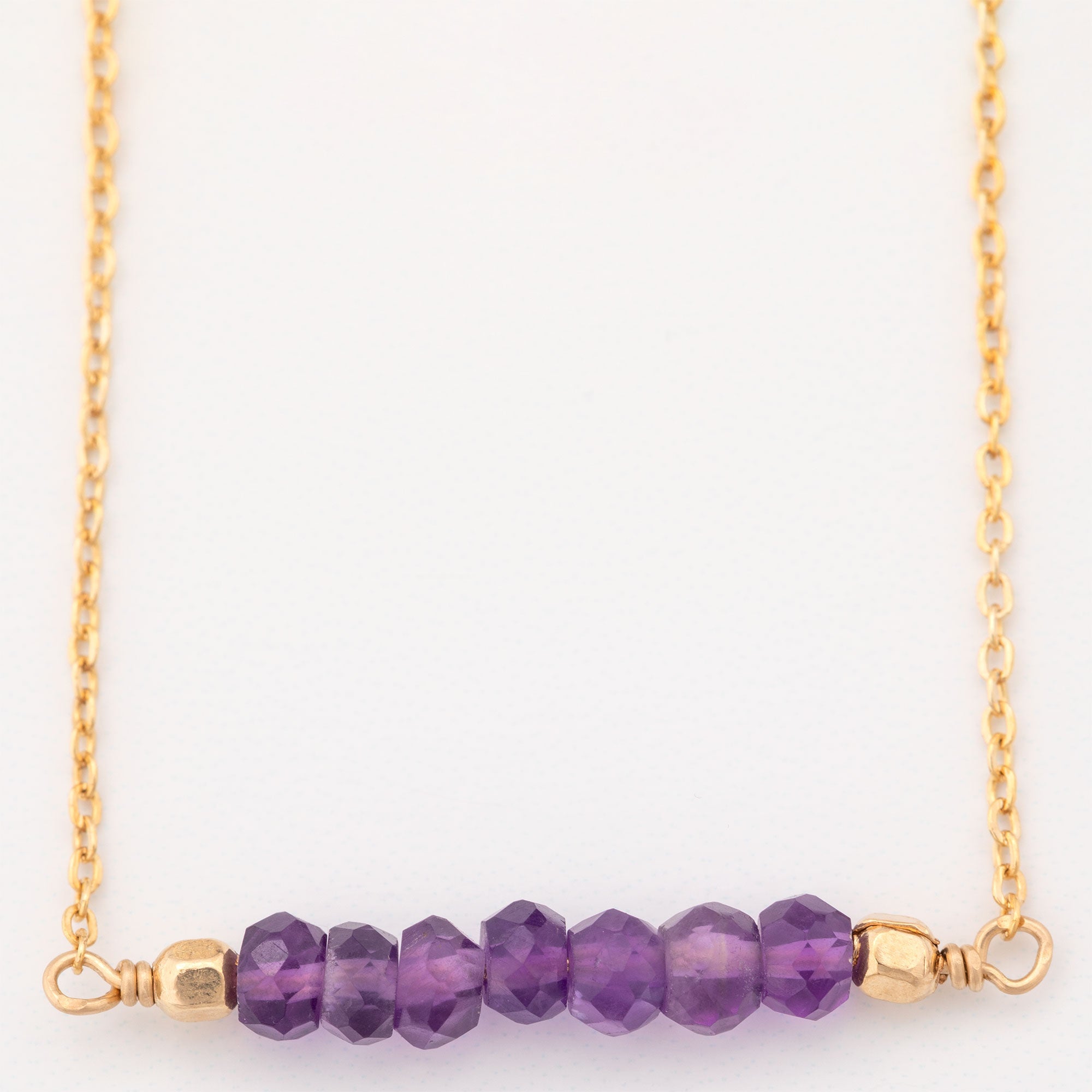 Gemstone Bar Gold Filled Necklace - Aaria Tees Aaria Tees