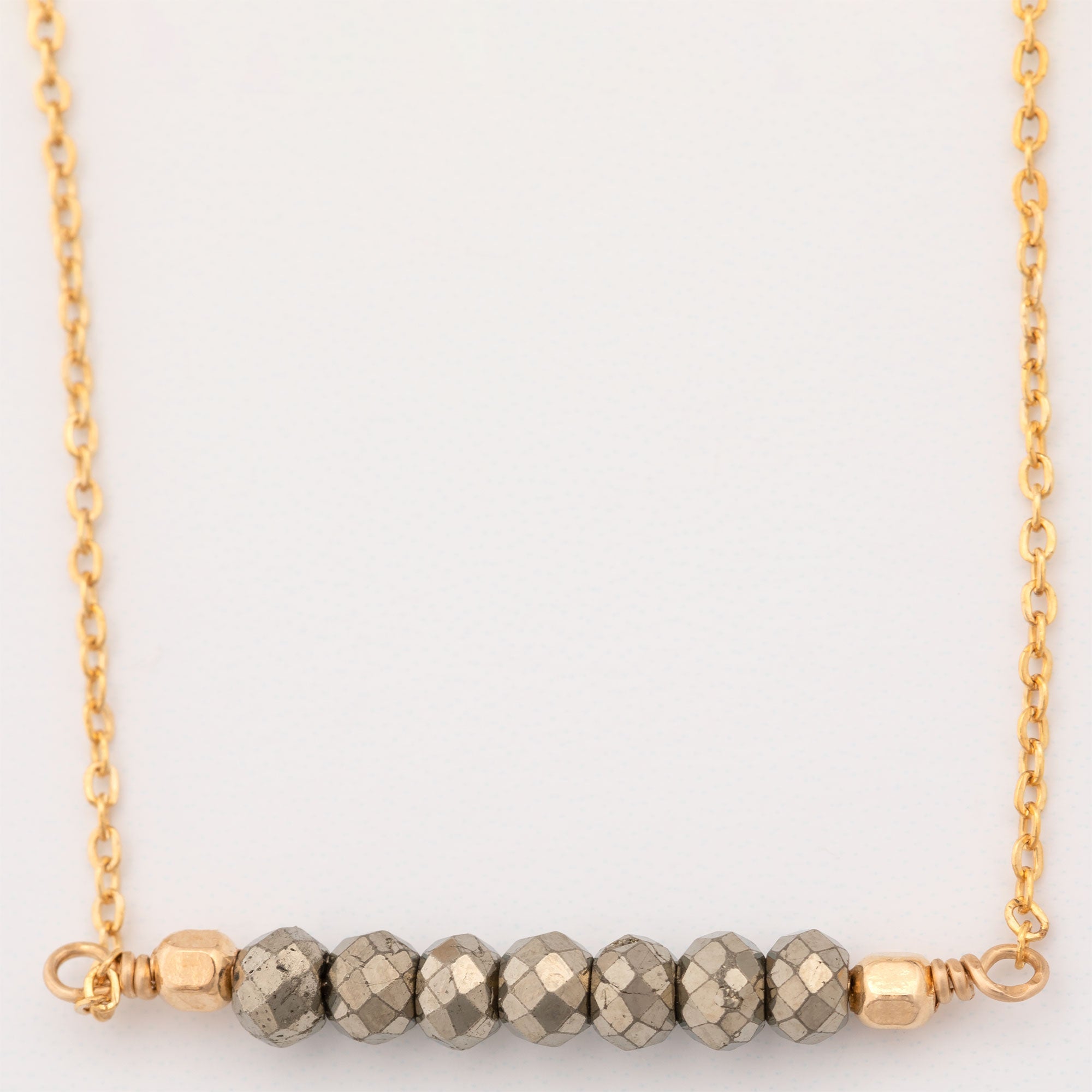 Gemstone Bar Gold Filled Necklace - Aaria Tees Aaria Tees