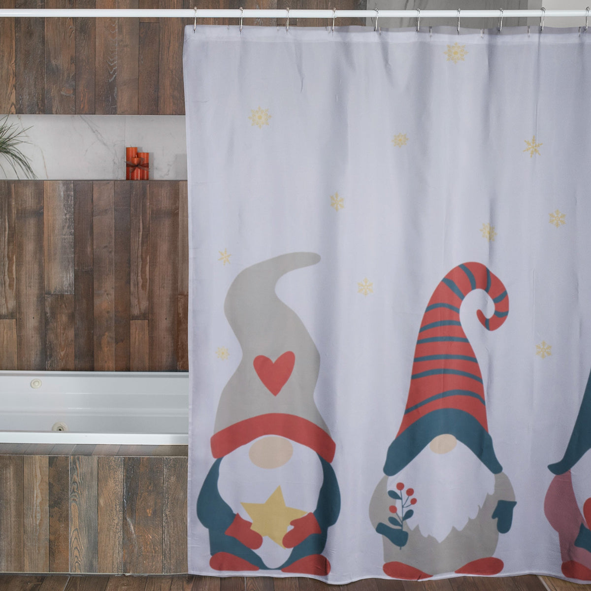 Winter Gnome Shower Curtain - Aaria Tees