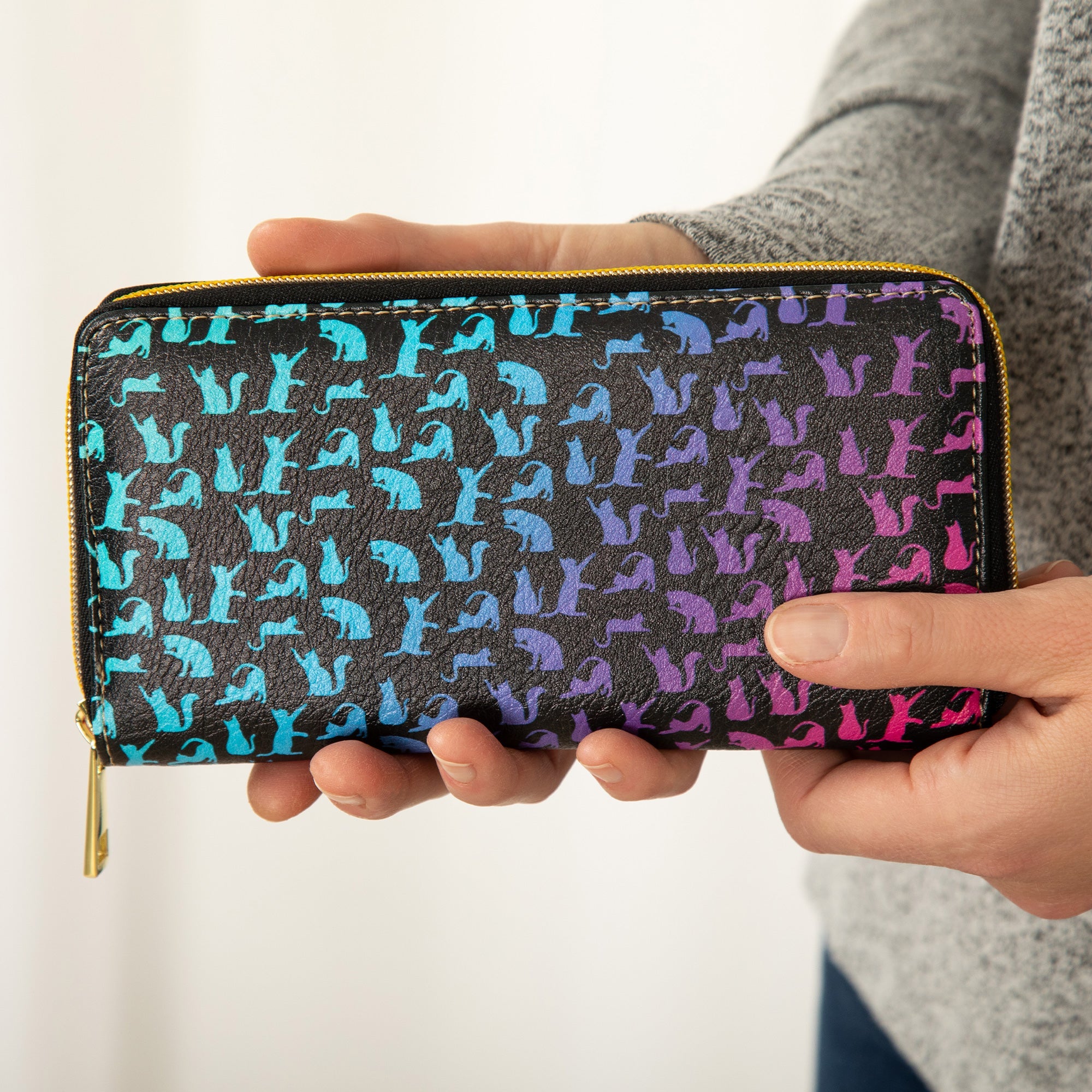 Rainbow Pets Zip Around Wallet - Aaria Tees Aaria Tees