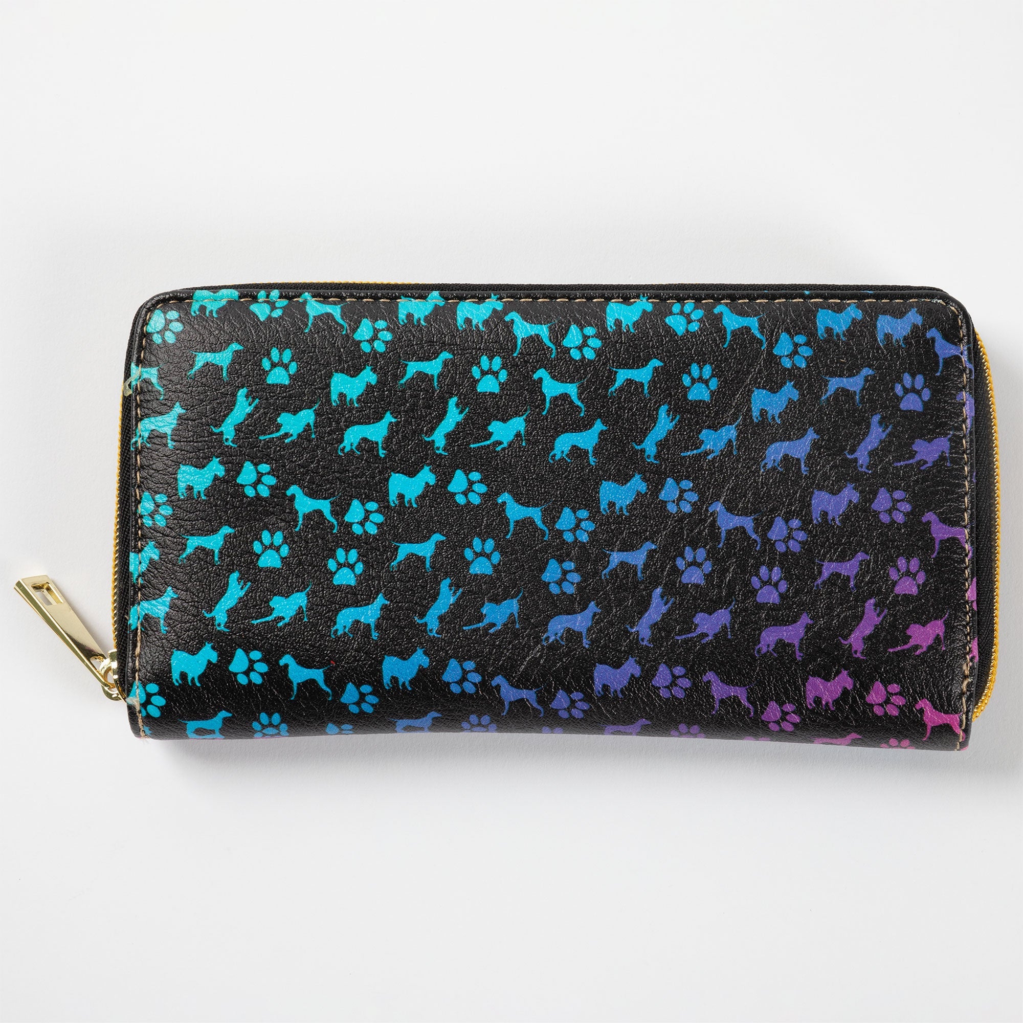 Rainbow Pets Zip Around Wallet - Aaria Tees Aaria Tees