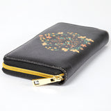 Floral Paw Zip Around Wallet - Aaria Tees Aaria Tees