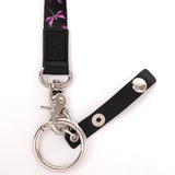 Pink Ribbons & Dragonflies Multi Use Lanyard - Aaria Tees Aaria Tees