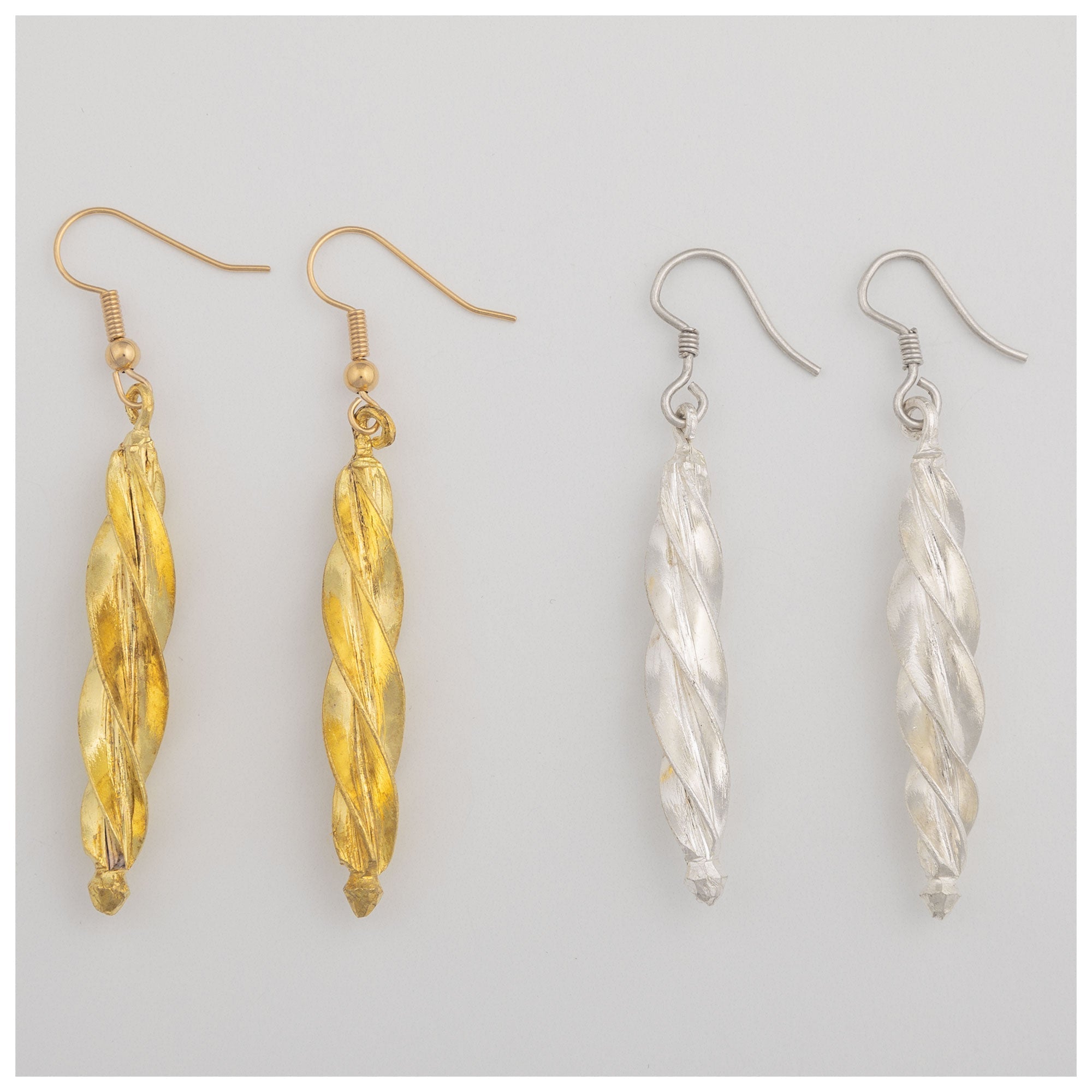 Fulani Spiral Djenne Drop Earrings - Aaria Tees Aaria Tees
