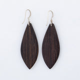 Tuareg Silver and Ebony Drop Earrings - Aaria Tees Aaria Tees