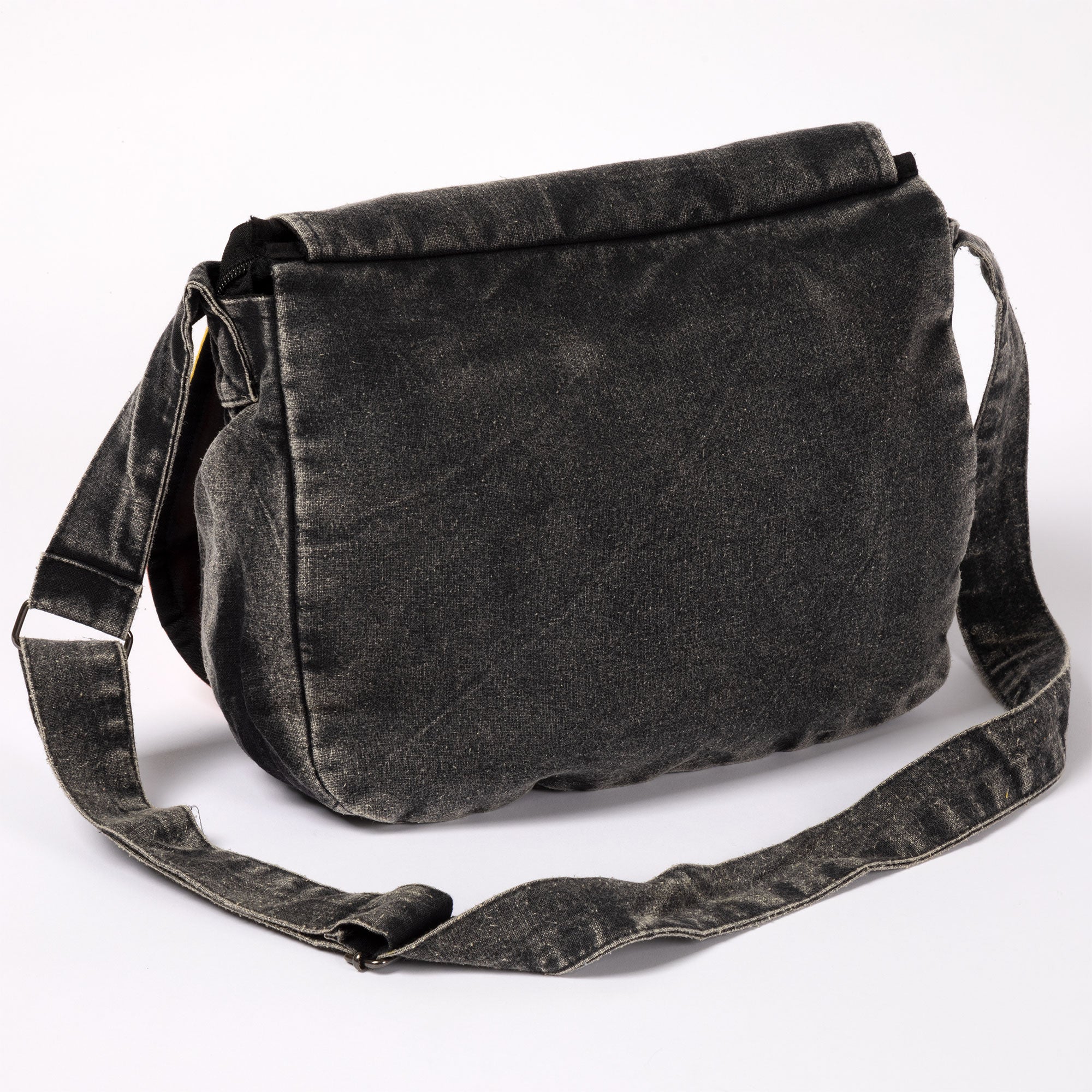 Rising Sun Stone Washed Messenger Bag - Aaria Tees Aaria Tees