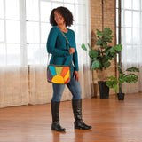 Rising Sun Stone Washed Messenger Bag - Aaria Tees Aaria Tees