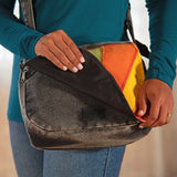 Rising Sun Stone Washed Messenger Bag - Aaria Tees Aaria Tees
