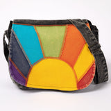 Rising Sun Stone Washed Messenger Bag - Aaria Tees Aaria Tees