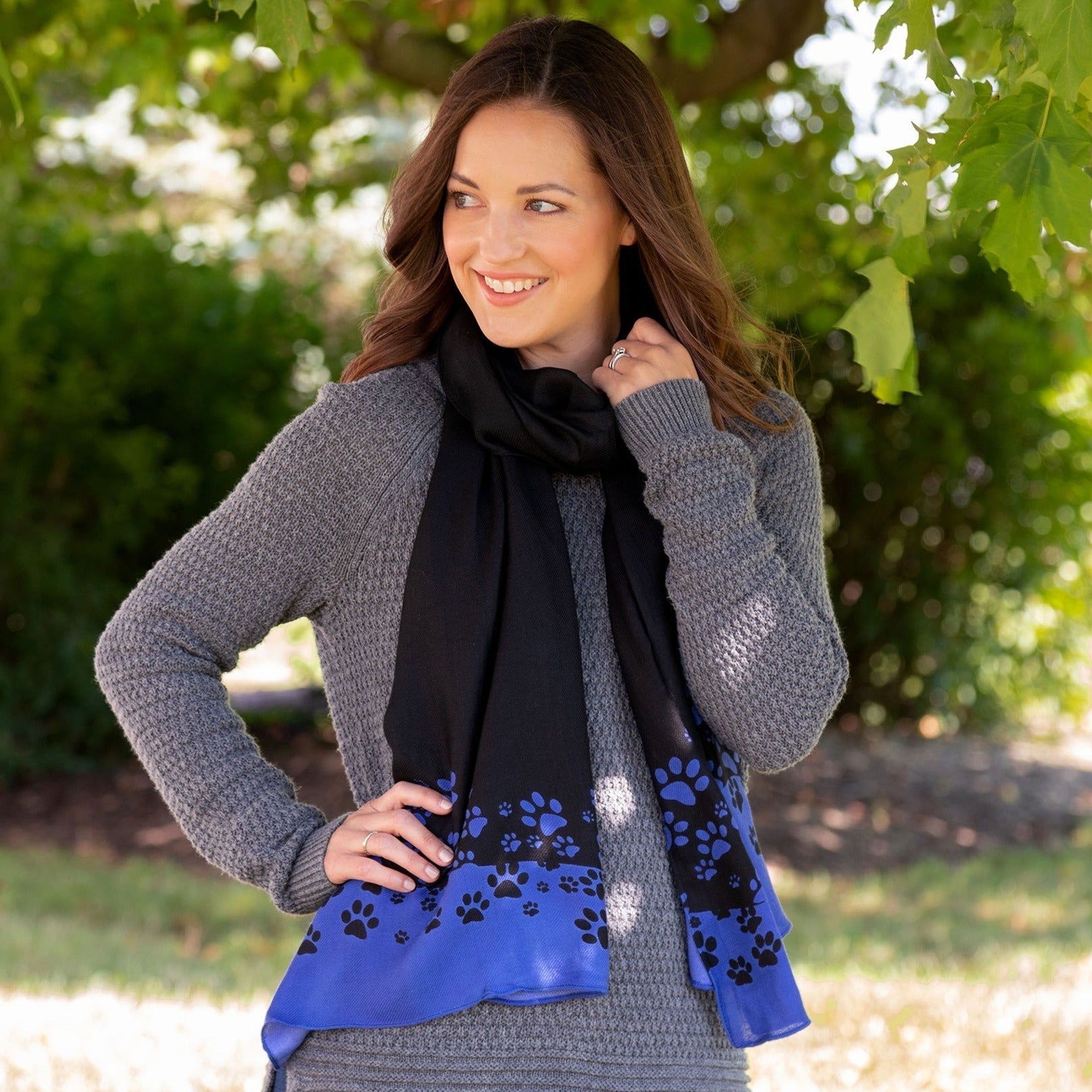 Falling Paws Twill Scarf - Aaria Tees Aaria Tees