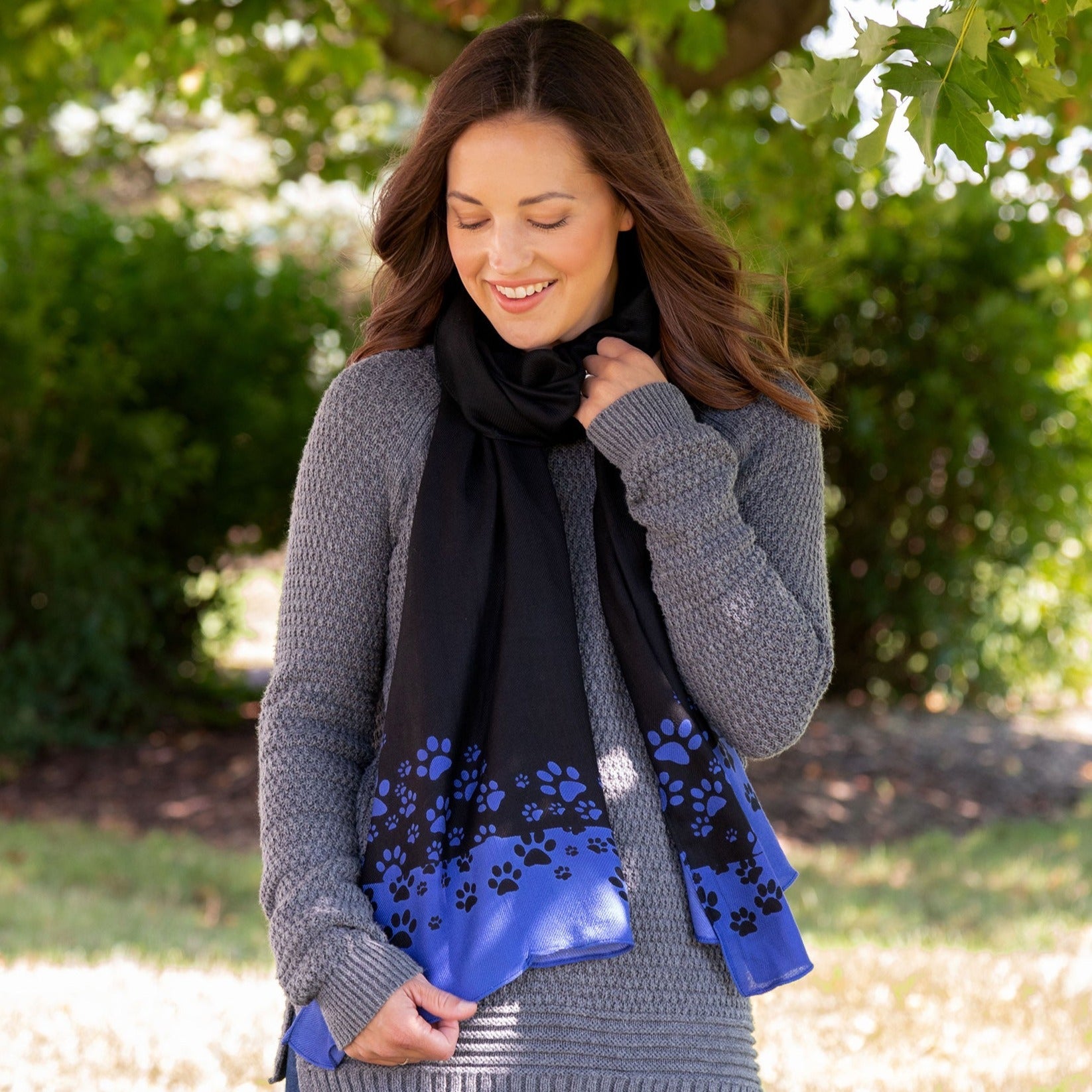 Falling Paws Twill Scarf - Aaria Tees Aaria Tees