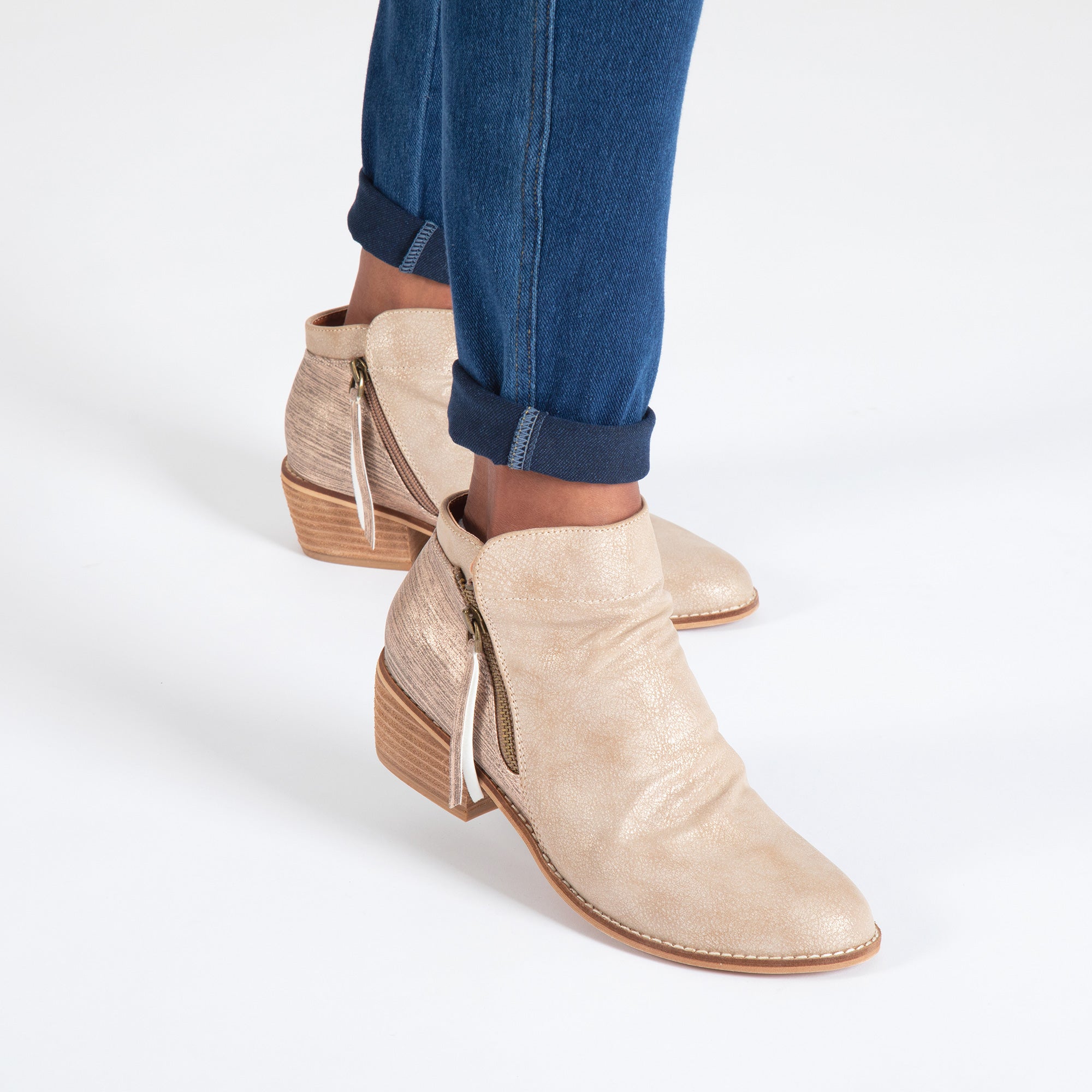 Corkys Butternut Side Zip Ankle Boots - Aaria Tees Aaria Tees