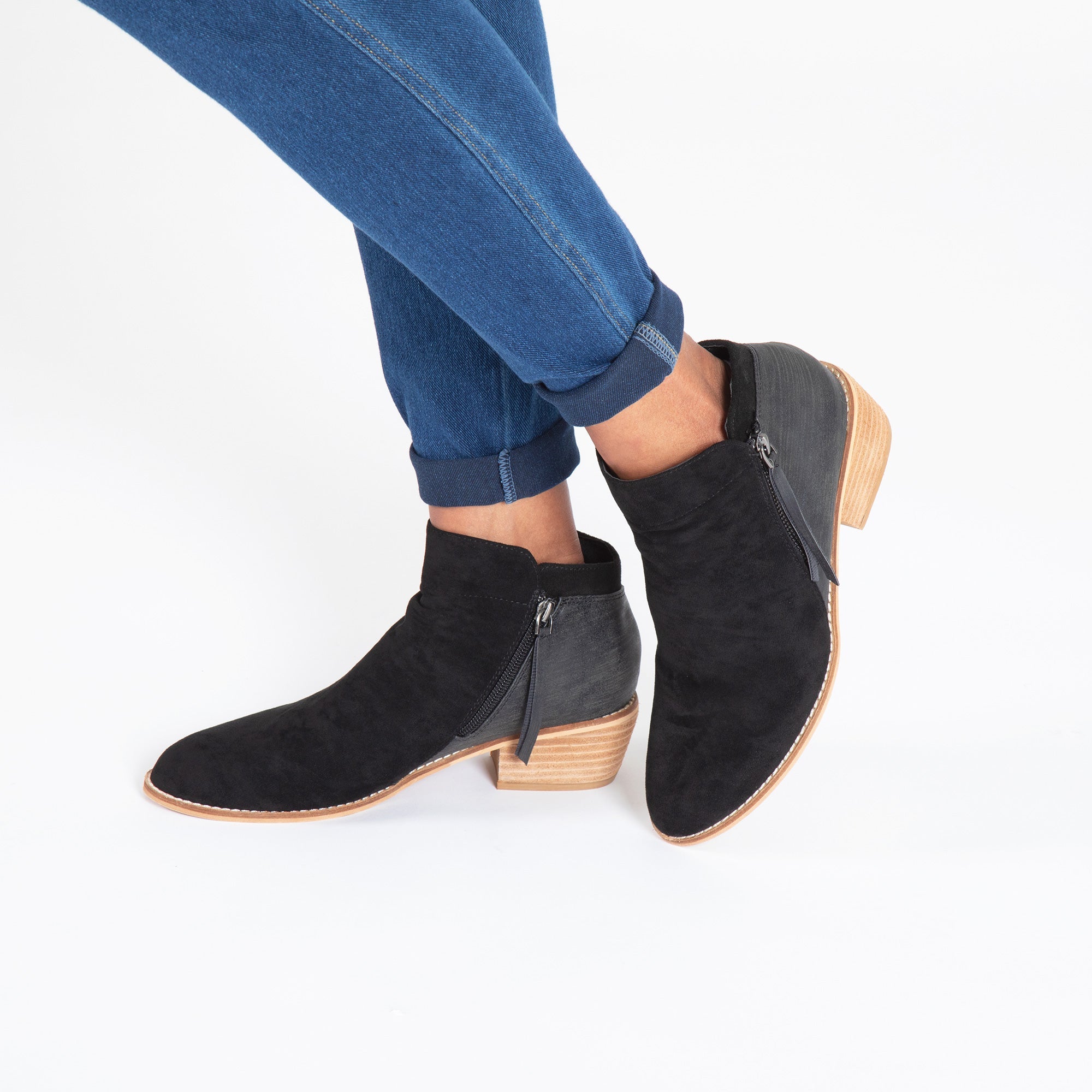 Corkys Butternut Side Zip Ankle Boots - Aaria Tees Aaria Tees