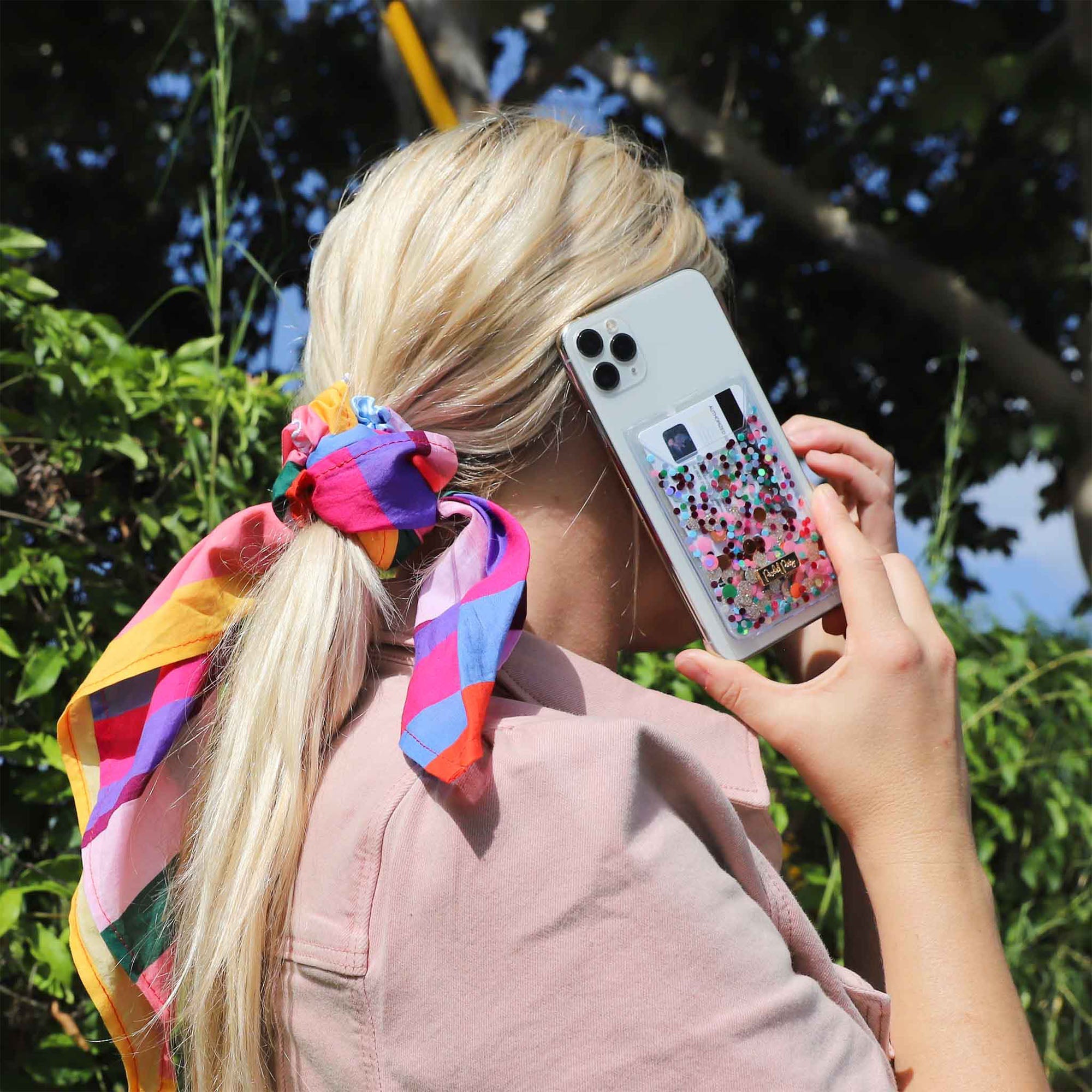 Glitter Phone Card Holder - Aaria Tees Aaria Tees