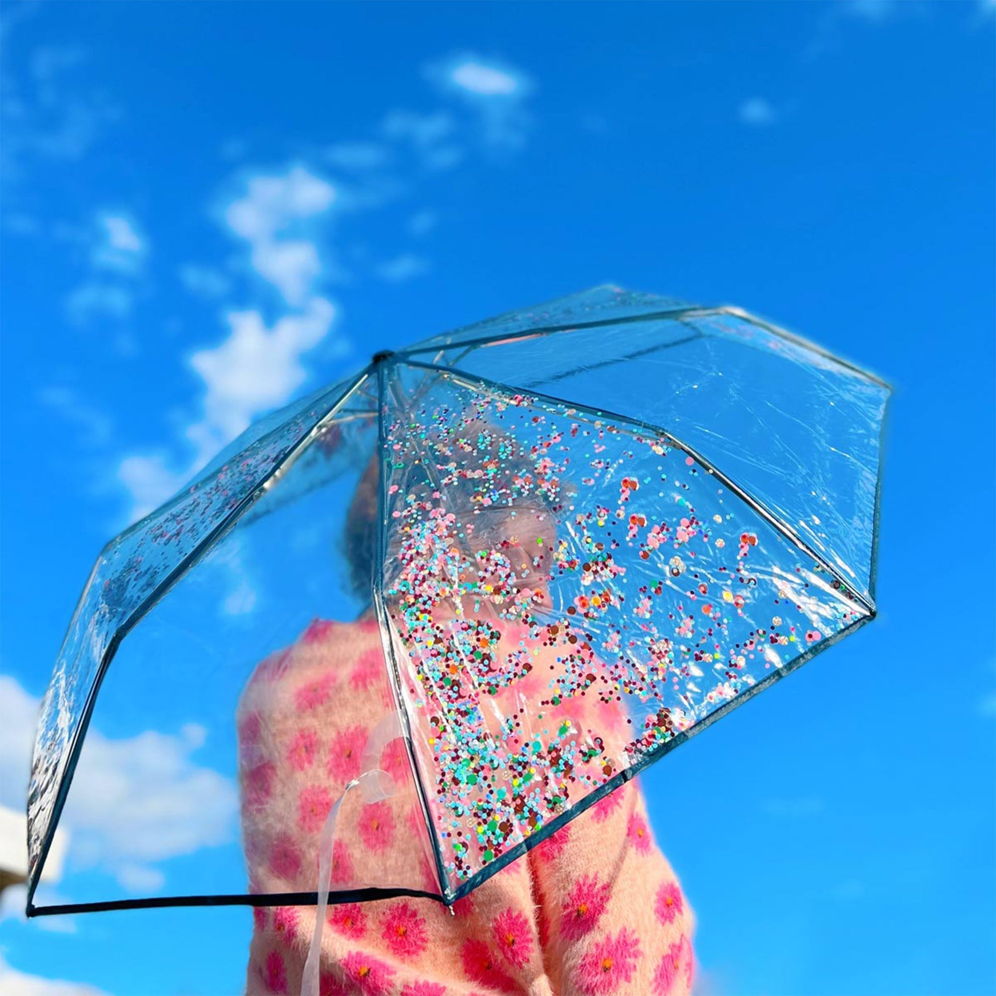 Raining Glitter Umbrella - Aaria Tees Aaria Tees
