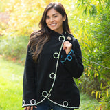 Twists and Turns Fleece Wrap Jacket - Aaria Tees Aaria Tees
