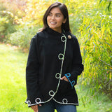 Twists and Turns Fleece Wrap Jacket - Aaria Tees Aaria Tees