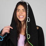 Twists and Turns Fleece Wrap Jacket - Aaria Tees Aaria Tees