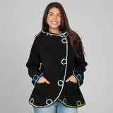 Twists and Turns Fleece Wrap Jacket - Aaria Tees Aaria Tees