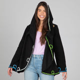 Twists and Turns Fleece Wrap Jacket - Aaria Tees Aaria Tees