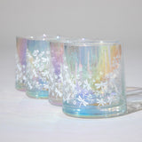 Pearl Iridescent Glass - Set of 4 - Aaria Tees Aaria Tees
