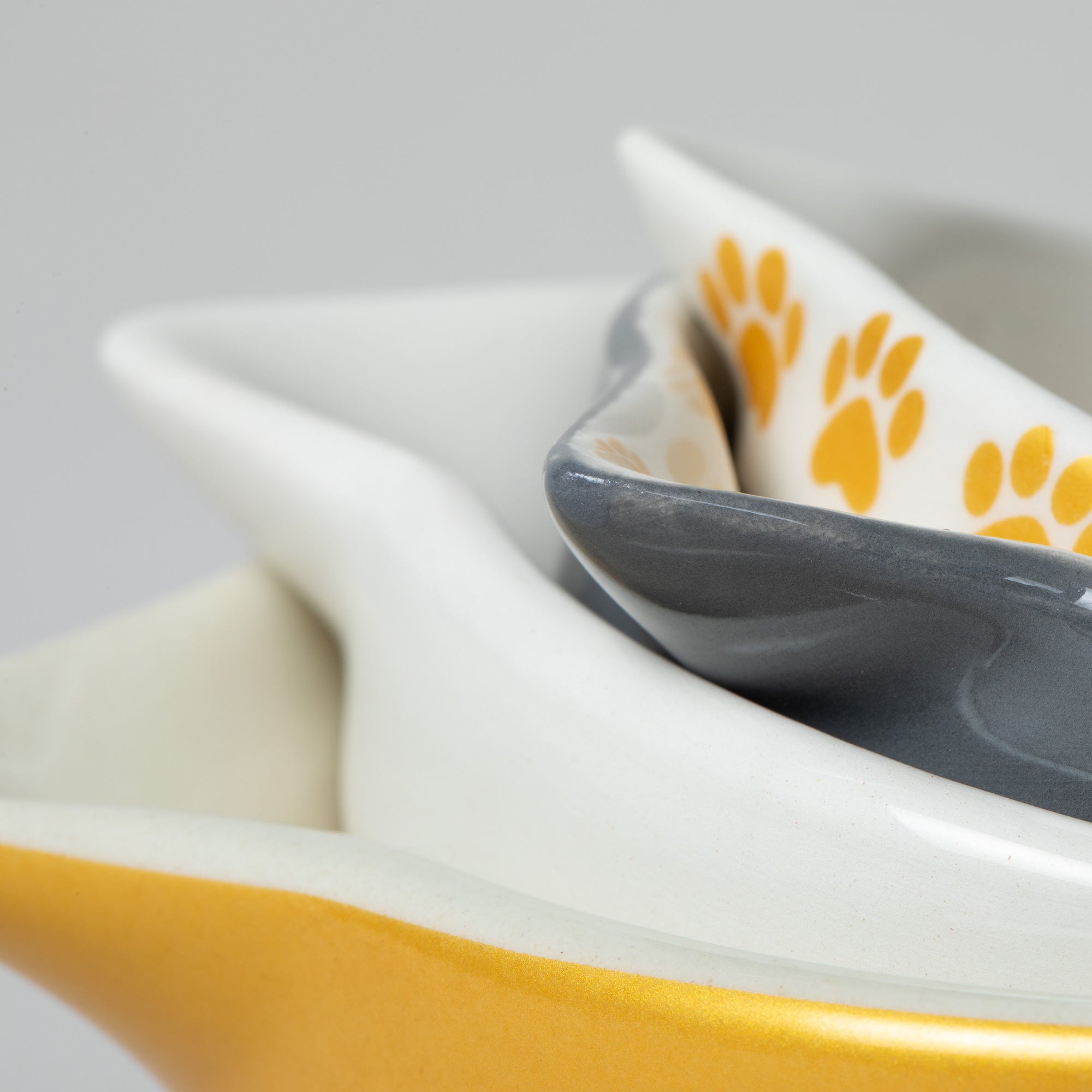 Paw Prints Ceramic Measuring Cup Set - Aaria Tees Aaria Tees