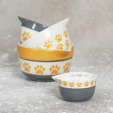 Paw Prints Ceramic Measuring Cup Set - Aaria Tees Aaria Tees
